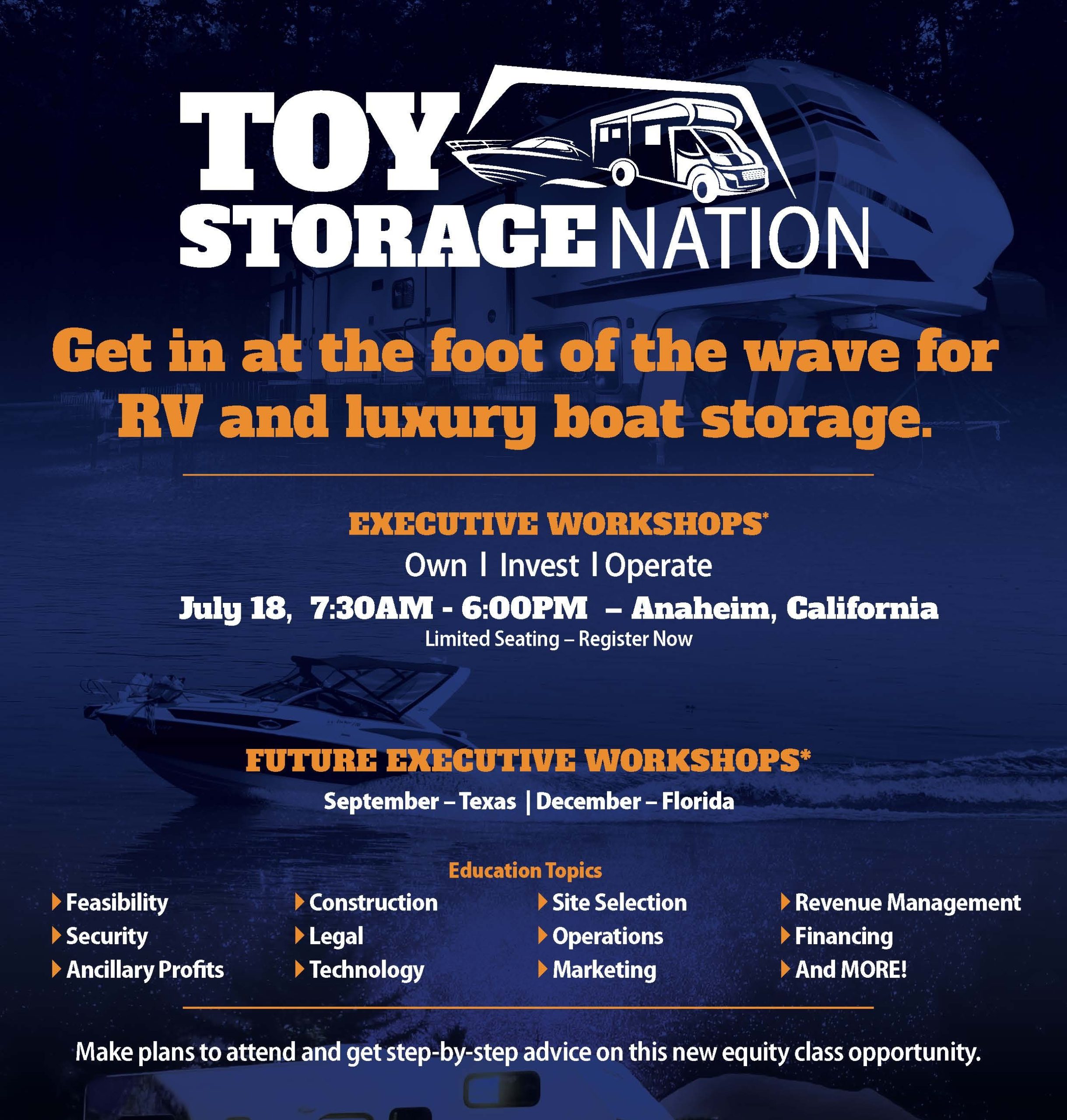 Toy Storage Nation Event Flyer July 18th